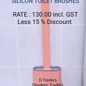 SILICON TOILET CLEANING BRUSHES WITH HANGING HOLDER SET