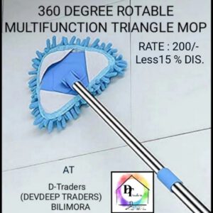 360 DEGREE ROTABLE MULTIPLE FUNCTIONAL TRIANGLE MOPS
