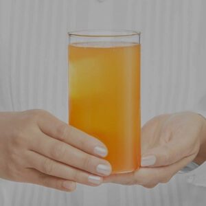 TRANSPARENT CLEAR LOOK PLASTIC GLASS SET OF 6PCS. 330ML.