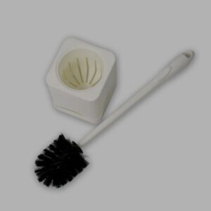 HOUSE HOLD TOILET CLEANING BRUSH WITH HOLDER SET.