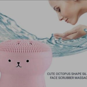 CUTE OCTOPUS SHAPE SILICONE FACE SCRUBBER MASSAGER ,