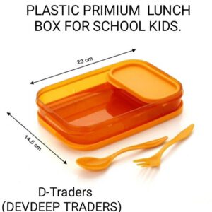 PLASTIC PRIMIUM LUNCH BOX FOR SCHOOL KIDS.