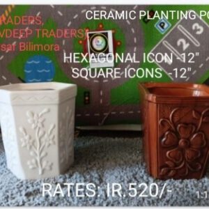 DECORATIVE CERAMIC PLANTING POTS